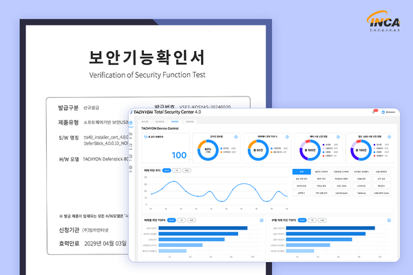 잉카인터넷, 매체제어관리시스템으로 국정원 보안기능확인서 획득 - 뉴스 썸네일 이미지