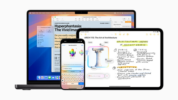 바카라 게임 사이트(Apple)이 iOS 18.2, iPadOS 18.2, macOS Sequoia 15.2 출시를 통해 새로운 '애플 인텔리전스' 기능을 공개했다. [사진: 애플]