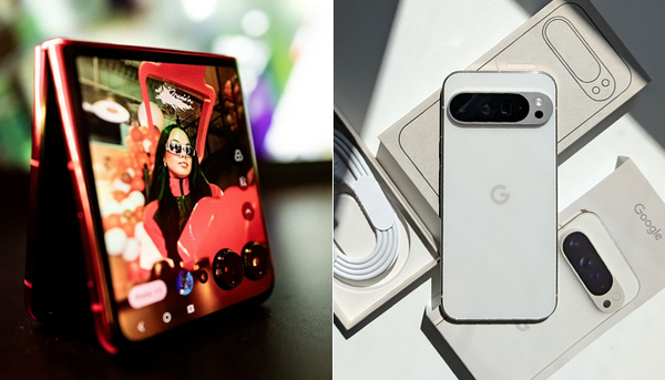 모토로라 레이저 (왼), 구글 픽셀9 (오) [사진: 각 사]