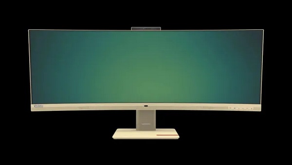 레노버가 인공지능(AI) 기술을 활용한 커브드 디스플레이 프로토타입을 공개했다. [사진: 레노버]