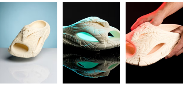 신틸레이가 AI 기술을 통해 만든 신발을 선보였다. [사진: 신틸레이]