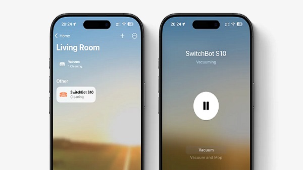 애플 홈 애플리케이션(앱)이 업데이트를 통해 매터(Matter) 프로토콜을 지원하는 로봇 청소기와의 호환성을 추가했다. [사진: 나인투파이브맥]