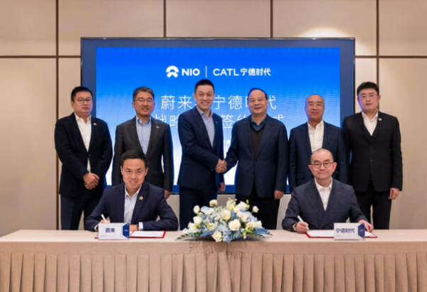 니오와 CATL가 새로운 배터리 교환 네트워크 구축 협력을 발표했다. [사진: 니오]