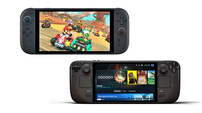 닌텐도 스위치2(상), 스팀덱(하) [사진: 닌텐도, 스팀]