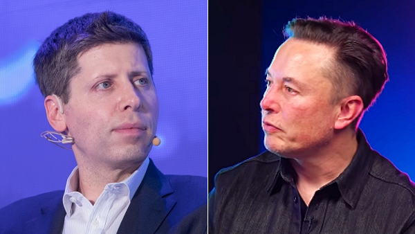 샘 알트먼 오픈AI 최고경영자(왼)와 일론 머스크 테슬라 CEO (오) [사진: 셔터스톡, 더 바빌론 유튜브]