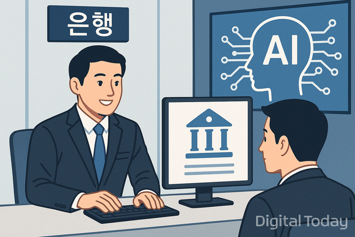 챗GPT를 통해 만든 은행의 AI 활용 그림 [사진: 디지털투데이]