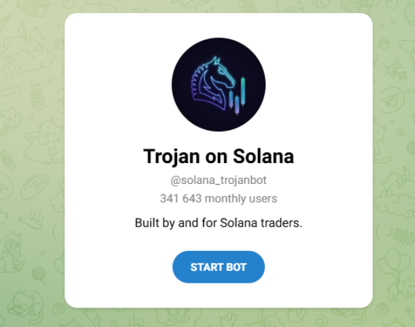 텔레그램 기반 매매봇 트로얀봇 [사진: 텔레그램]