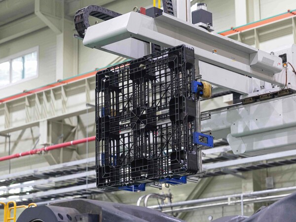 로켓 프레시백 재활용으로 만들어진 파렛트 [사진: 쿠팡]