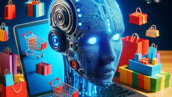 온라인 쇼핑몰 방문객의 과반수 이상이 봇일 수 있다는 조사 결과가 나왔다. [사진: Bing Image Creator]