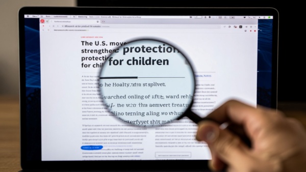 아동 온라인 안전법(KOSA)이 미국 의회에 재도입되며 통과 여부가 주목받고 있다. [사진: Reve AI]