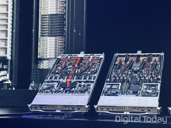 엔비디아  GPU가 탑재된 데이터센터 노드 [사진: 석대건 기자]