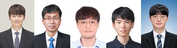 (왼쪽부터) 고려대 유승호 교수(공동 교신저자), 서울대 성영은 교수(공동 교신저자), 고려대 이성민 석박통합과정(공동 제1저자), 고려대 허성호 석박통합과정(공동 제1저자), 고려대 이영훈 박사후 연구원(공동 제1저자) [사진: 고려대학교]