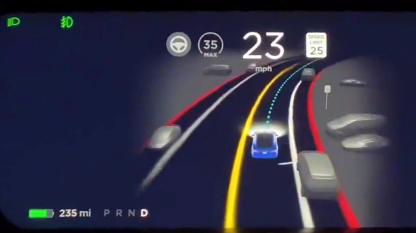 테슬라 자율주행기능 FSD 베타9 주행 영상 [사진: @TheTeslaShow]