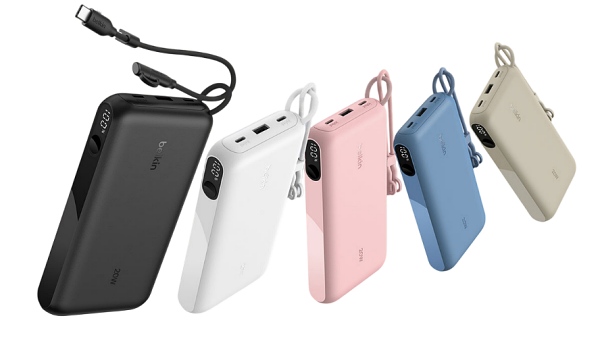 벨킨 디스플레이형 보조배터리 10,000mAh 제품 [사진: 벨킨]