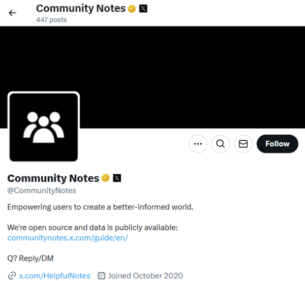 엑스 커뮤니티 노트 [사진: 엑스]