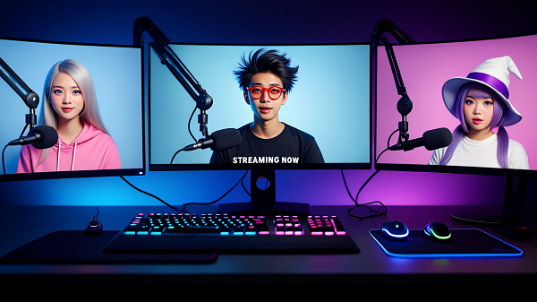 버튜버에 대한 부정적 시선에도 불구하고 상업적 성공 사례가 나오고 있다 [사진: Reve AI]