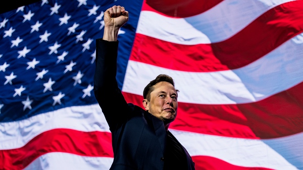 정치 참여를 선언한 일론 머스크 테슬라 CEO에 대한 가상 이미지 [사진: Reve AI]