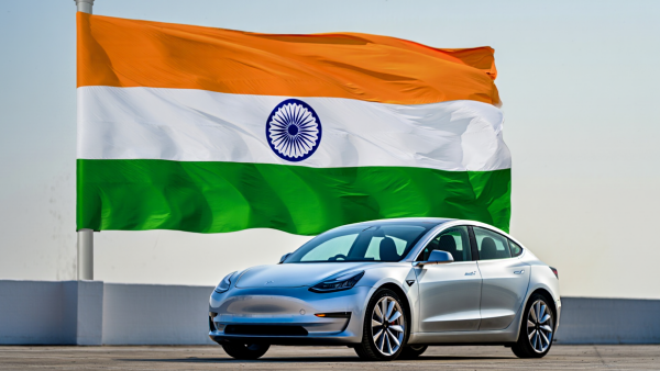 테슬라가 인도 진출을 준비하고 있다 [사진: Reve AI]