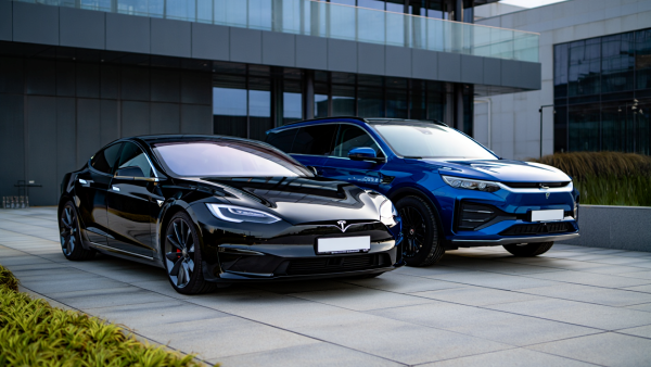 테슬라와 BYD [사진: Reve AI]