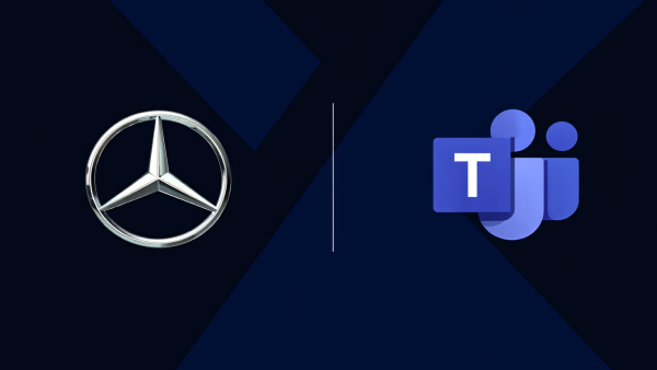 메르세데즈-벤츠와 팀즈가 연동된다. [사진: Reve AI]