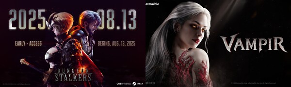 던전 스토커즈(왼쪽)와 뱀피르 [사진: 각 사]