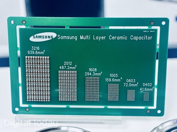 삼성전기 MLCC 제품 포트폴리오 [사진: 석대건 기자]