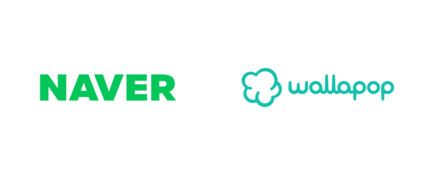 네이버(왼쪽)와 왈라팝 로고 [사진: 네이버]