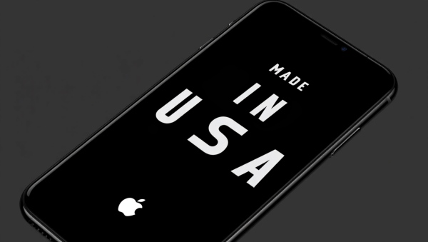 메이드 인 USA 아이폰에 대한 논쟁이 뜨겁다 [사진: Reve AI]