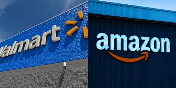 월마트(왼), 아마존. [사진: 셔터스톡]