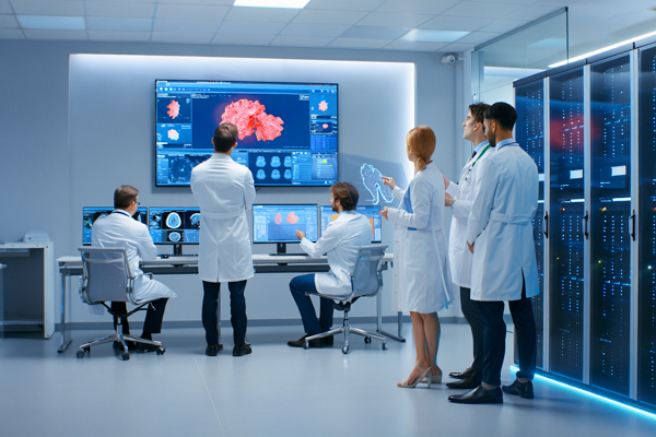 AI가 암 치료의 혁신적 도구로 자리 잡고 있다. [사진: Reve AI]