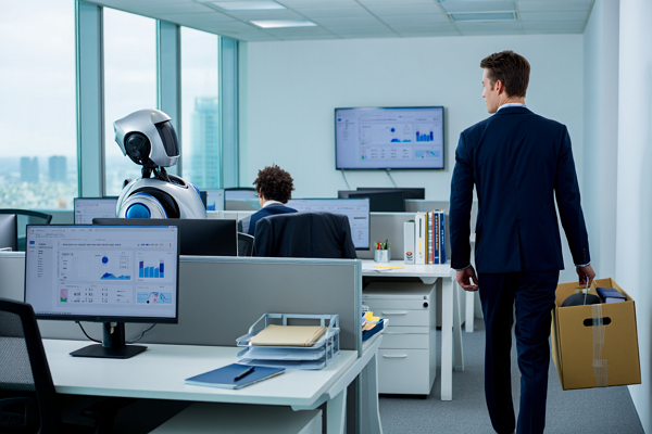  AI가 인간의 노동을 대체할 것이란 인식이 확산되고 있다. [사진: Reve AI]