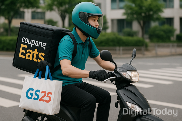 편의점이 배달앱 장보기 배달 경쟁의 중심으로 떠올랐다. [사진: 챗GPT]