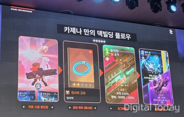 '카오스 제로 나이트메어'만의 덱빌딩 플로우 [사진: 이호정 기자]