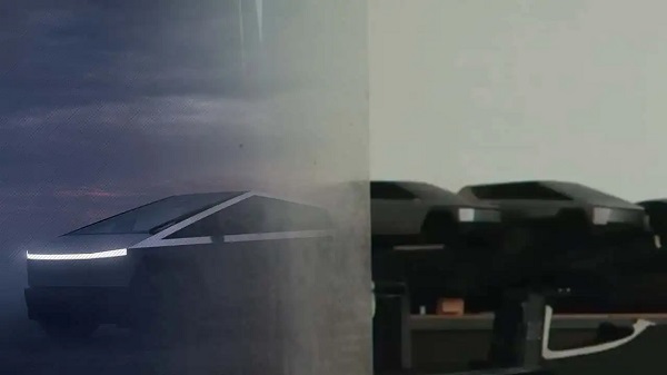 테슬라 사이버트럭(왼쪽)과 변형 모델들 [사진: 인사이드EV]