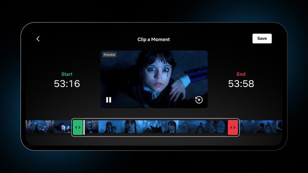 넷플릭스가 클립 기능을 선보인다. [사진: 넷플릭스]