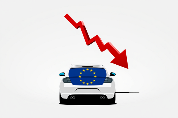 유럽연합(EU)의 전기차 판매 점유율은 최근 2년간 정체 상태를 보이고 있다. [사진: Reve AI]