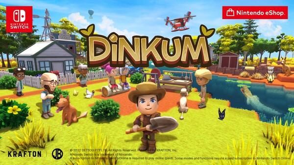 크래프톤은 생존 생활 시뮬레이션 게임 '딩컴'의 닌텐도 스위치 출시를 공식 발표했다. [사진: 크래프톤]