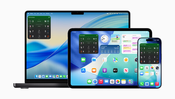 애플 스포츠 앱이 위젯 기능을 추가한다. [사진: 에플]