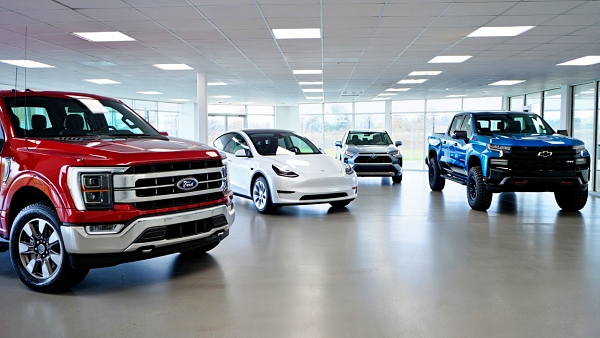 전기차와 대형 고급차 위주로 재편되는 미국 자동차 시장 [사진: Reve AI]