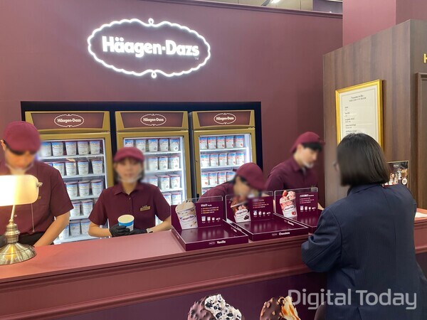 하겐다즈 부스. [사진: 디지털투데이 손슬기 기자]