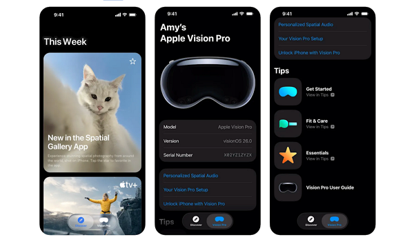 아이패드에서 비전 프로 콘텐츠를 탐색할 수 있는 기능이 추가된다. [사진: 애플]