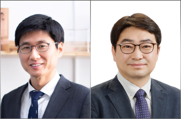(왼쪽부터) 성균관대 화학공학부 박호석 교수, POSTECH 화학공학과 이기라 교수 [사진: LG에너지솔루션]