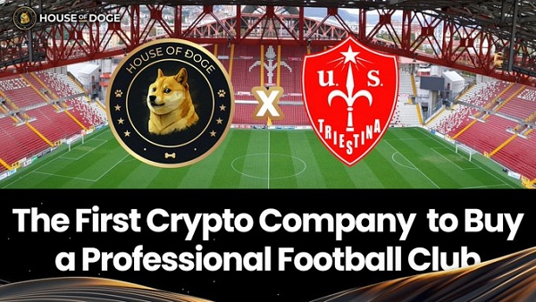 도지코인 재단이 이탈리아 프로축구팀 US 트리에스티나 칼초 1918의 대주주가 됐다. [사진: 도지코인 재단]