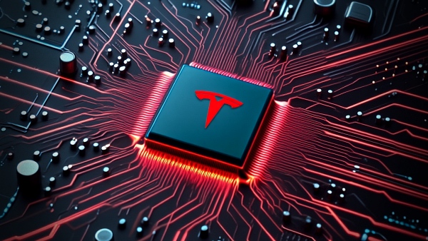 테슬라가 AI 칩 자급자족을 추진하고 있다 [사진: Reve AI]