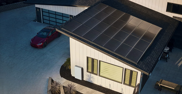 테슬라 태양광 패널 [사진: 테슬라]