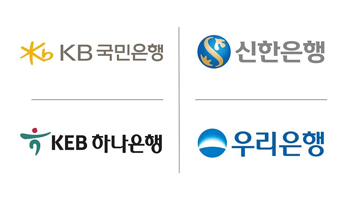 금융권은 향후 가상자산 기관 투자 시장의 큰 축을 담당할 것으로 전망된다. [사진: 4대 금융지주 홈페이지]