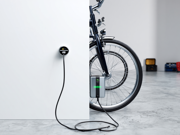 전기 자전거의 USB-C 도입은 고출력 충전기의 부족, 비용 문제, 제조사의 보수적인 접근이 주요 장애물이다. [사진: Reve AI]
