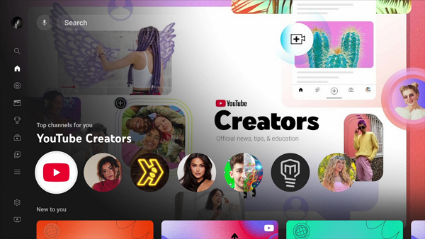 유튜브가 TV 사용자 인터페이스 개선을 위한 새로운 업데이트를 공개했다. [사진: 유튜브]