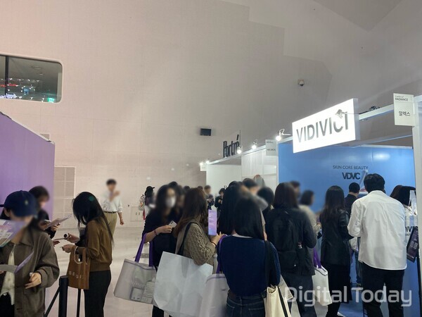 비디비치 부스. [사진: 디지털투데이 손슬기 기자]