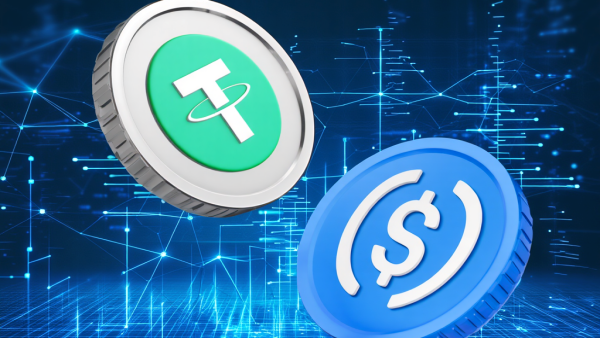 서클 USDC, 규제 영향으로 테더 USDT 제치고 온체인 활동 1위